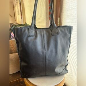 J. Jill Black Leather Shoulder Bag